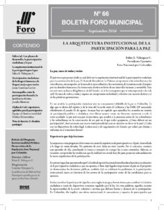 Boletín Foro Municipal #66